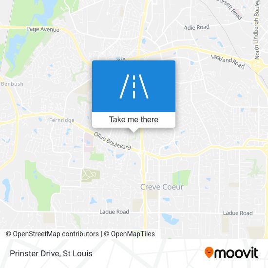 Mapa de Prinster Drive