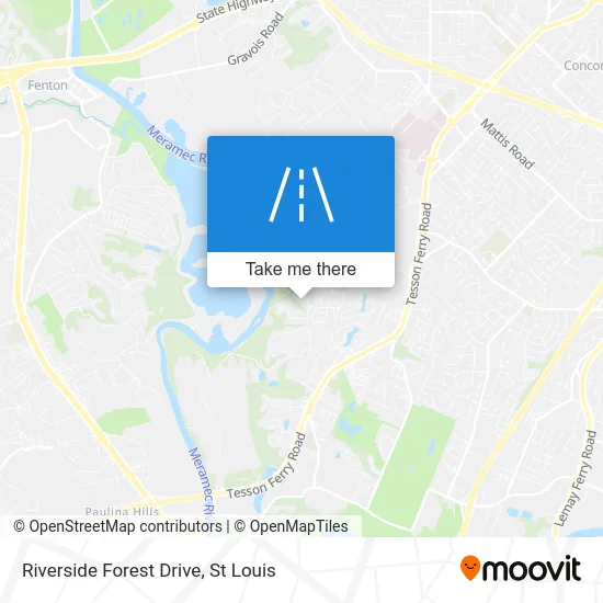 Riverside Forest Drive map