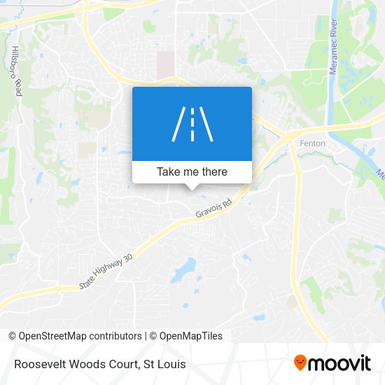 Roosevelt Woods Court map