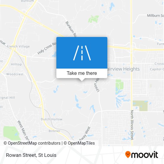 Mapa de Rowan Street