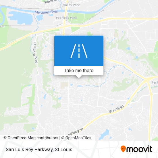 Mapa de San Luis Rey Parkway