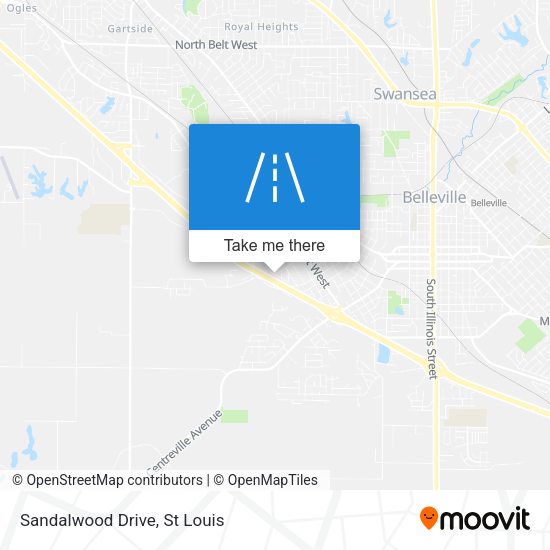 Mapa de Sandalwood Drive