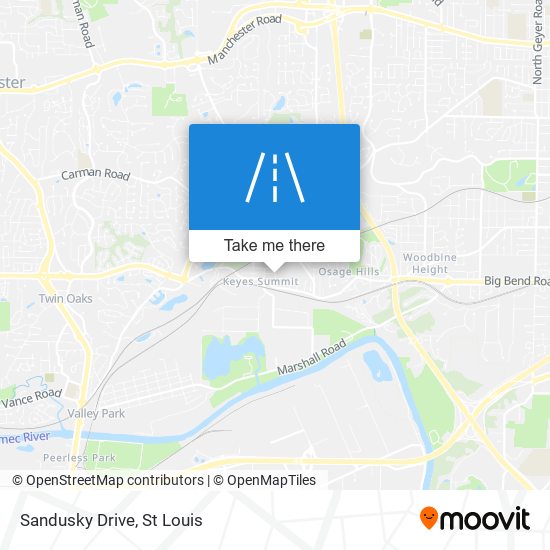 Mapa de Sandusky Drive