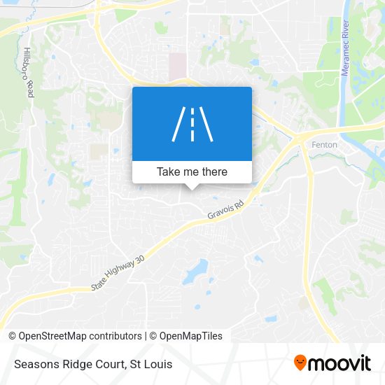 Seasons Ridge Court map