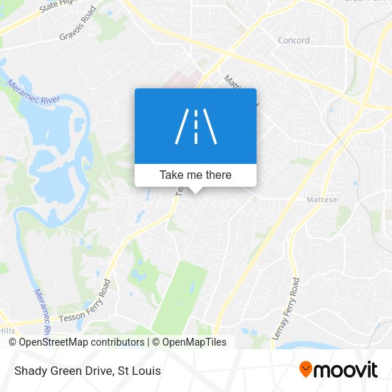 Shady Green Drive map