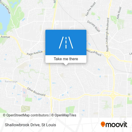 Shallowbrook Drive map