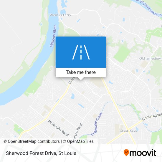 Sherwood Forest Drive map