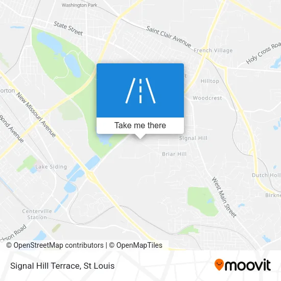 Signal Hill Terrace map
