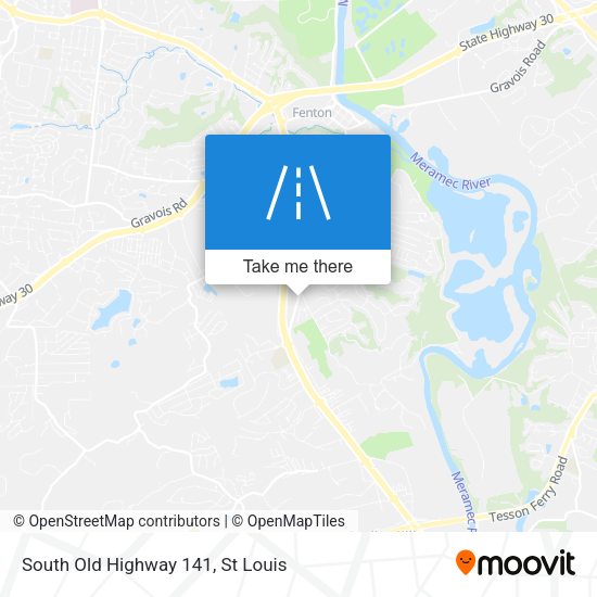 South Old Highway 141 map