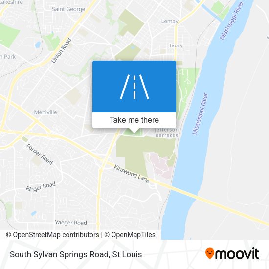 South Sylvan Springs Road map