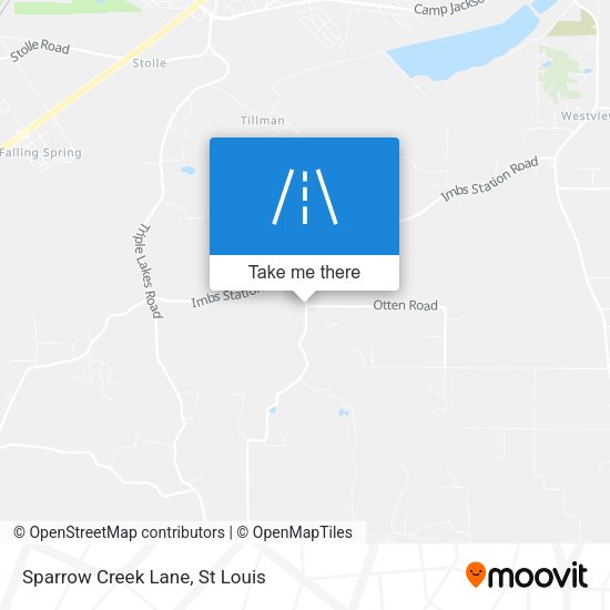 Sparrow Creek Lane map