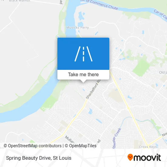 Spring Beauty Drive map