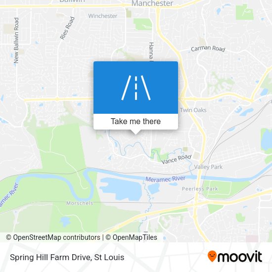 Mapa de Spring Hill Farm Drive