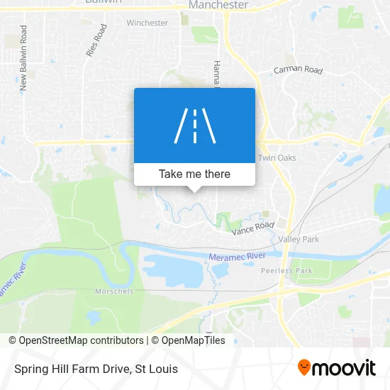 Spring Hill Farm Drive map