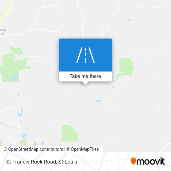 St Francis Rock Road map