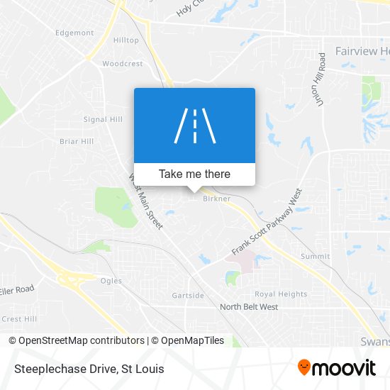 Steeplechase Drive map