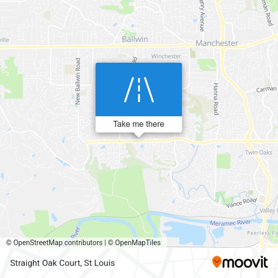 Straight Oak Court map