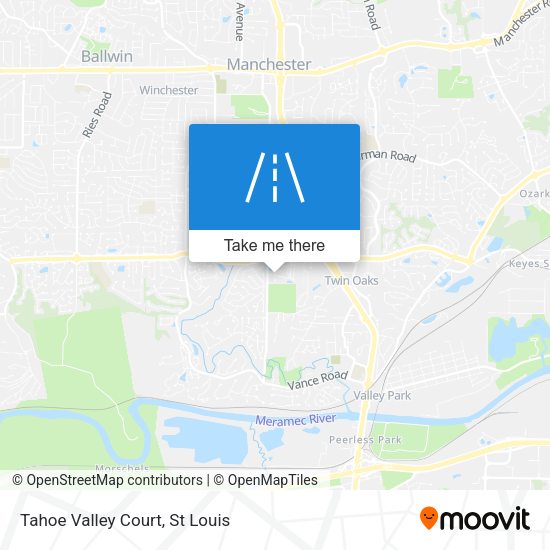 Tahoe Valley Court map