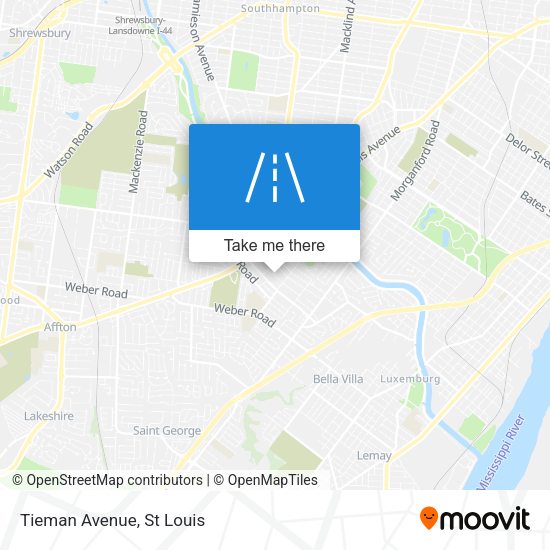 Mapa de Tieman Avenue