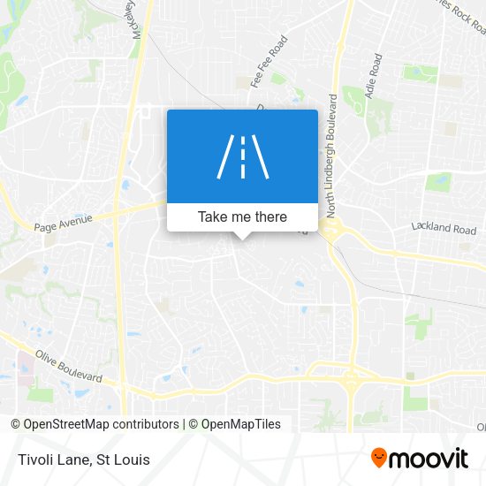 Mapa de Tivoli Lane