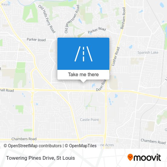 Towering Pines Drive map