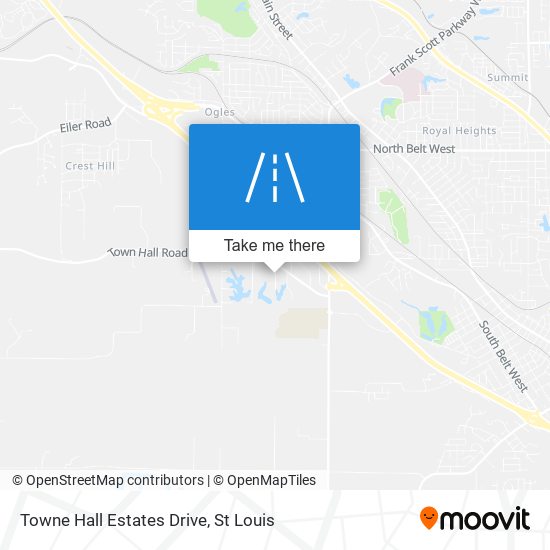 Mapa de Towne Hall Estates Drive