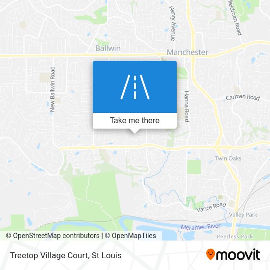 Mapa de Treetop Village Court