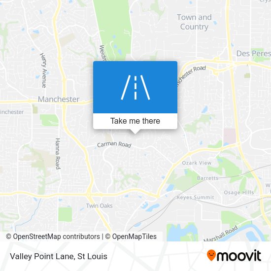Mapa de Valley Point Lane