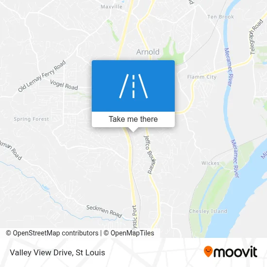 Valley View Drive map