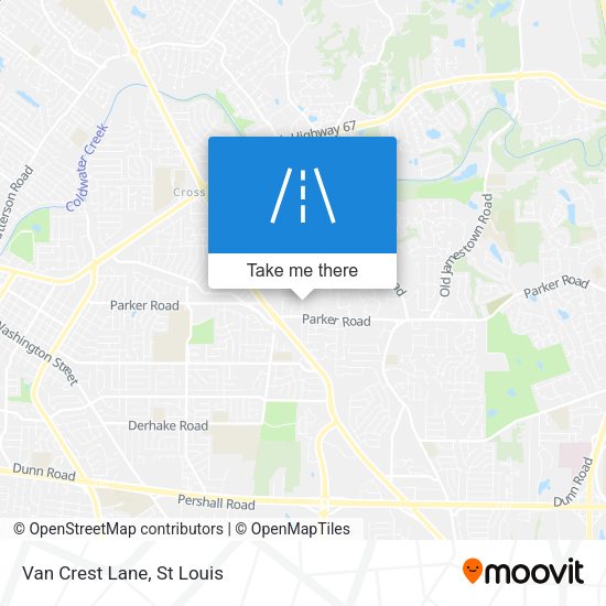 Mapa de Van Crest Lane