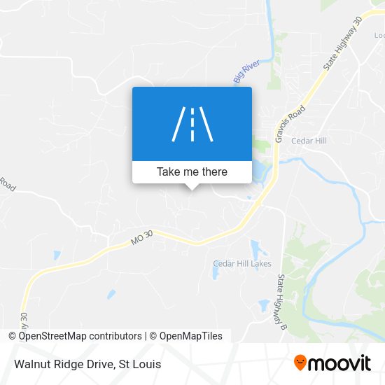 Walnut Ridge Drive map