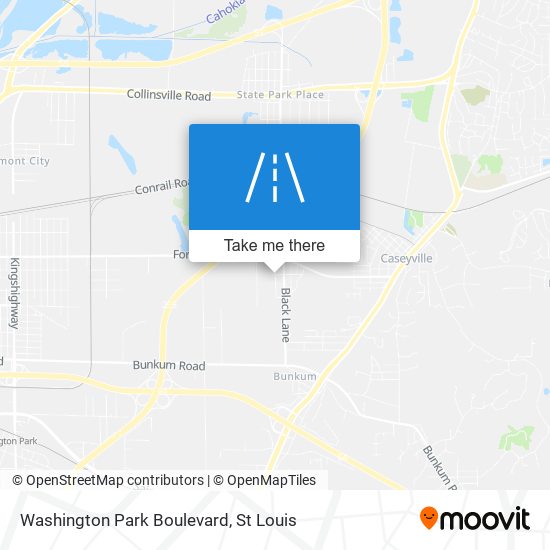 Washington Park Boulevard map