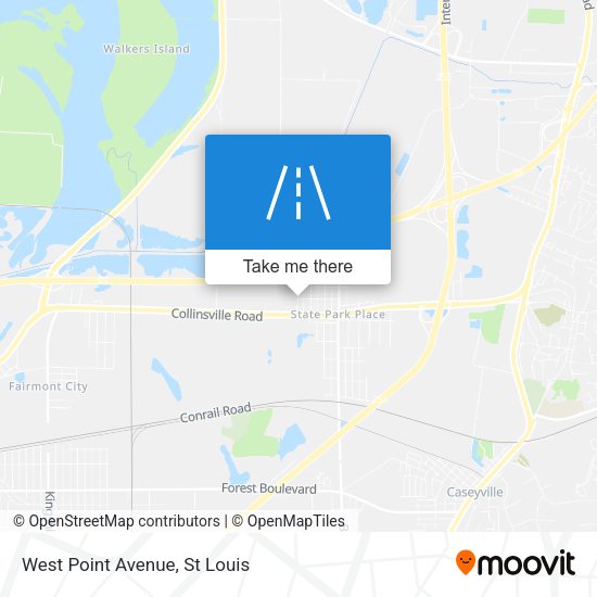 Mapa de West Point Avenue