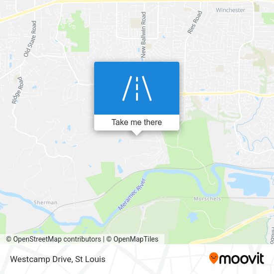 Mapa de Westcamp Drive