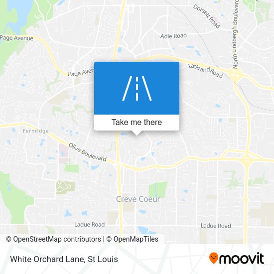 White Orchard Lane map