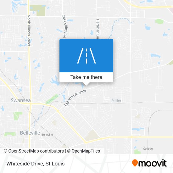 Mapa de Whiteside Drive
