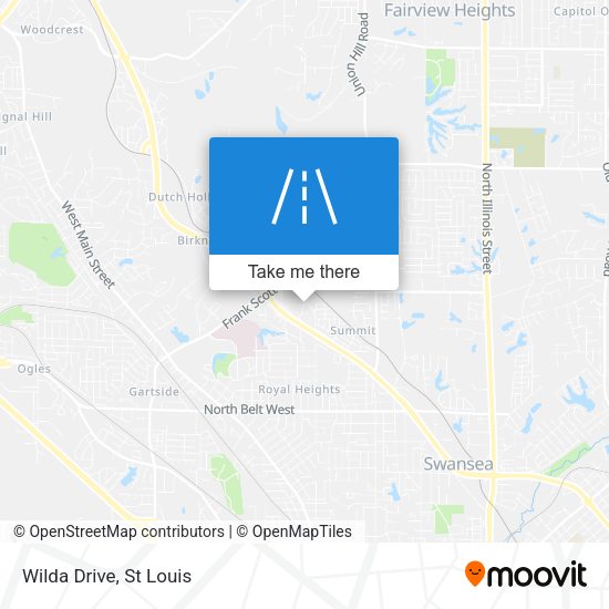 Mapa de Wilda Drive