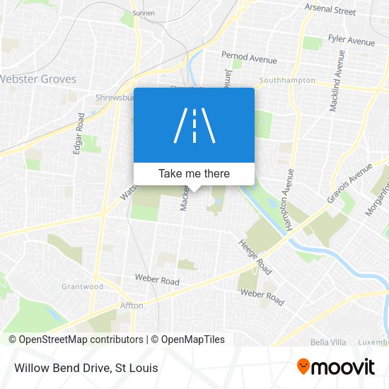 Willow Bend Drive map