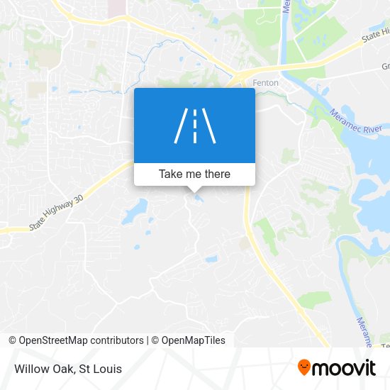 Mapa de Willow Oak