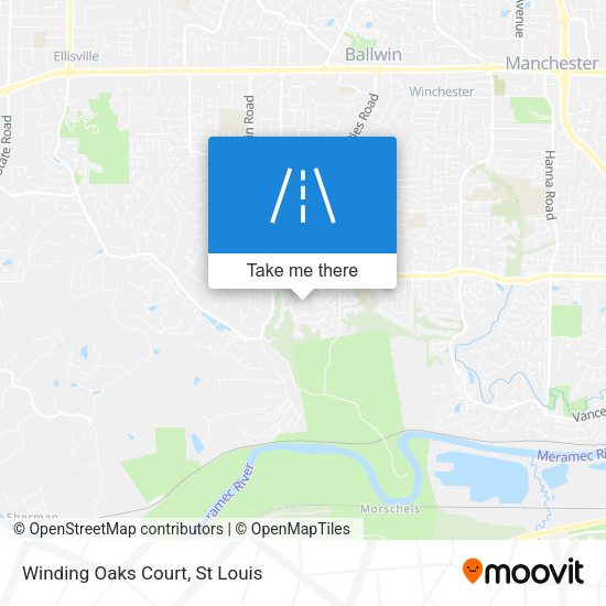 Mapa de Winding Oaks Court