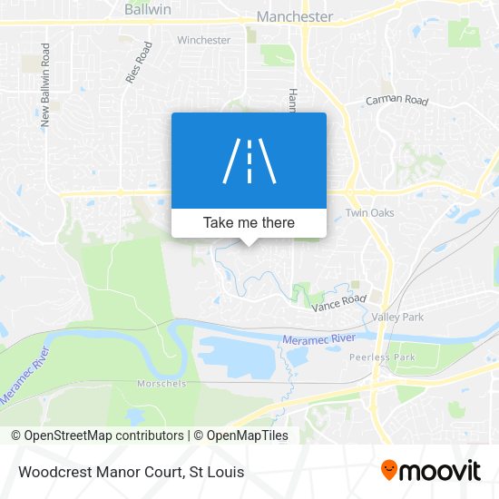 Woodcrest Manor Court map