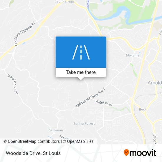 Woodside Drive map