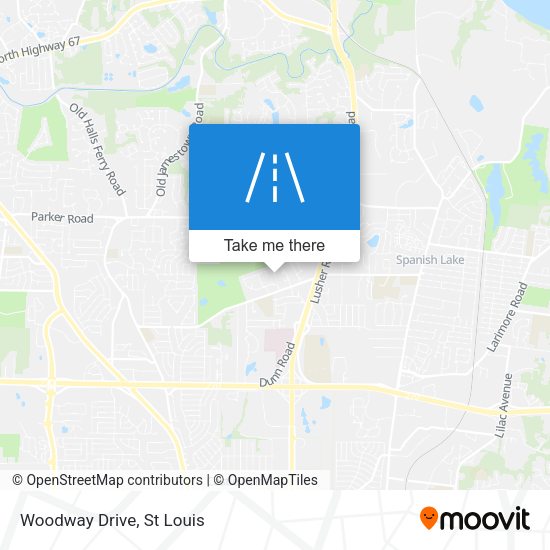 Woodway Drive map