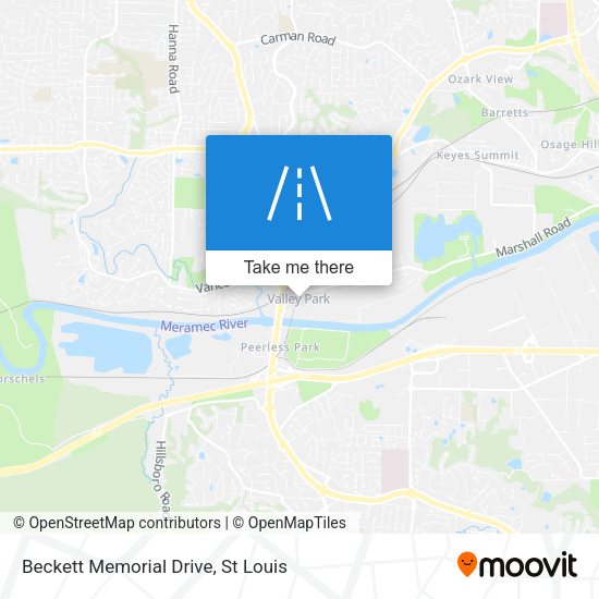 Beckett Memorial Drive map
