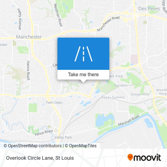 Overlook Circle Lane map