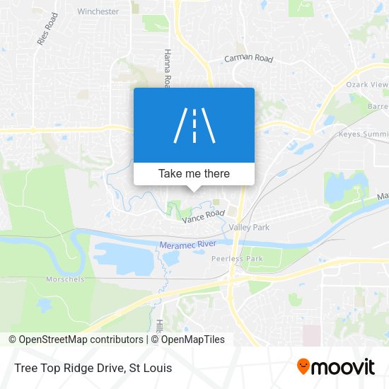 Tree Top Ridge Drive map