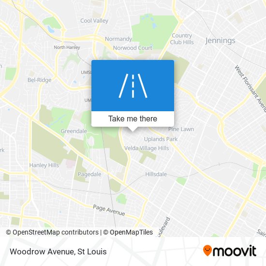 Woodrow Avenue map