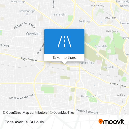 Mapa de Page Avenue