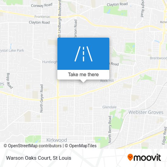 Mapa de Warson Oaks Court