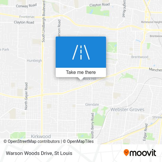 Warson Woods Drive map
